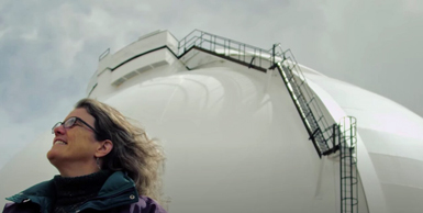 Andrea and telescope