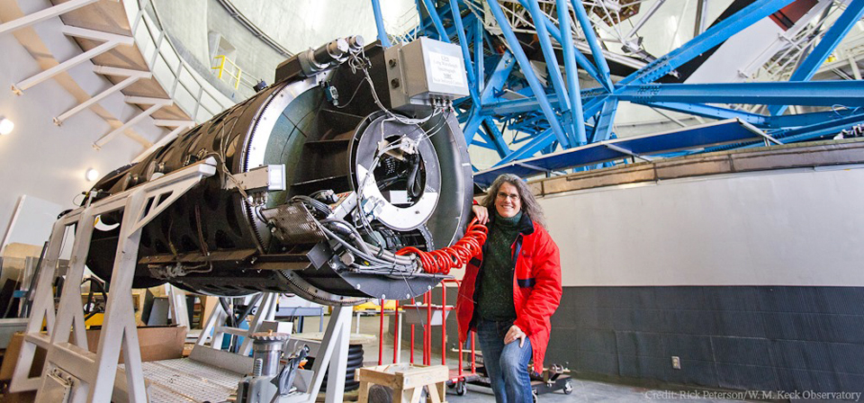 Andrea Ghez and telescope